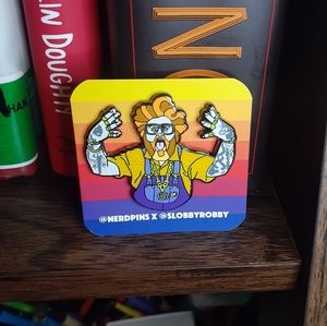 Slobby Robby Enamel Pin